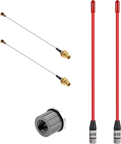 LoRa Antenne - Soft Whip Antenne - Signaal Versterken - 10dBi Hoge Gain - 2 Stuks 195mm - Rood