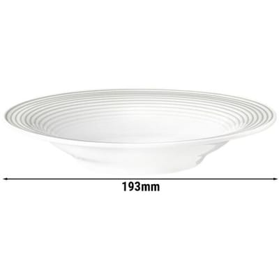 (6 stuks) SELTMANN WEIDEN Salade bord - Ø 190mm - Parelgrijs Wit / Grijs
