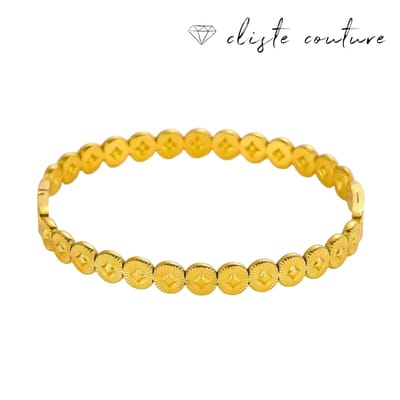 Cliste Couture - Goldie Armband - 18k Verguld - Roestvrij staal - Armband dames - Waterproof - Sieraden voor vrouwen - Armband - cadeau - Verstelbaar
