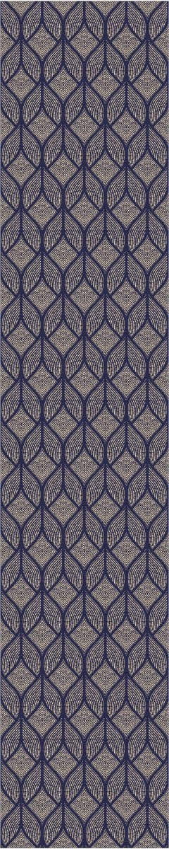 Voorgelijmd vliesbehang - CHIC GEOMETRISCHE VORMEN DONKERBLAUW - 1 rol van 300x60cm