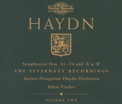 Austro-Hungarian Haydn Orchestra, Ádám Fischer - Haydn: Symphonies Nos. 21-39 And 'A' & 'B' - The Esterházy Recordings - Volume Two (5 CD)