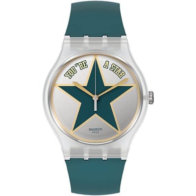 Montre Swatch Mouvement Quartz Étanche 30 Mètres Coffret Cadeau Cool Montres Unisexes Argent SO29Z119 SO29Z119 gray