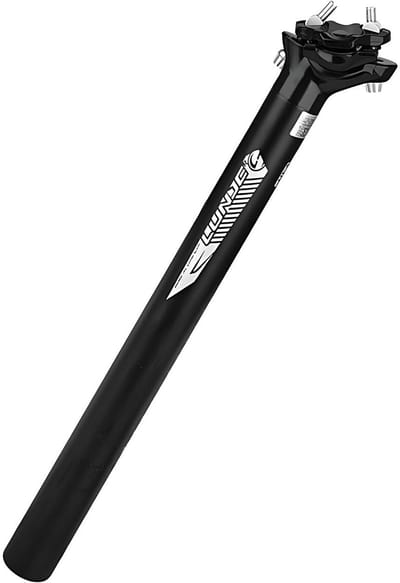 Dailygoods- Fietszadelpen 27.2/30.9/31.6mm - Lichtgewicht Aluminium - 350/400mm Lengte - Verstelbare Hellingshoek - Veiligheidslijnmarkering - Geschikt voor Racefietsen en Mountainbikes - Zadelpen