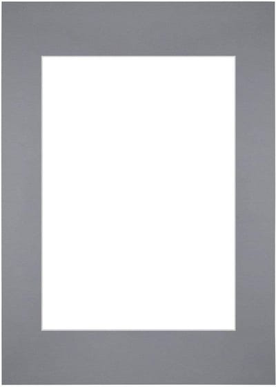 Passe-Partout Fotomaat 42x59,4 cm - Lijstmaat 59,4x84 cm - Grijs - Museumkarton - Fotolijst niet inbegrepen