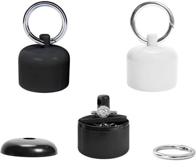 Dailygoods- Reissieradenhouder Duurzaam - Ringhouder - Opbergdoos - Sleutelhanger - Kleine Reissieradendoos - Lichtgewicht en Compact - Sieradenopberger