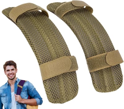 Schouderpad voor riem - Schouderriempad - Comfortabel dragen - Ademende mesh - 22 cm - Zwart