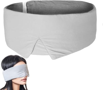 Slaapmasker - Oogmasker Verduisterend Masker - Reizen en Ontspannen - Ademend Ijstouw Weefsel - 17.5 x 9.5 x 2.3 cm