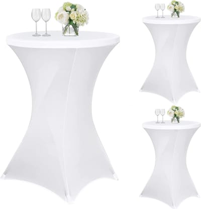Stretch Tafelkleed voor Ronde Statafels en Bistrotafels - 80-85 cm - Herbruikbaar en Machinewasbaar