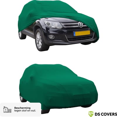 BOXX Autohoes Binnen – SUV/Jeep Pasvorm – Premium Stretch Garagehoes voor Optimale Bescherming – Donkergroen – Maat M – DS COVERS