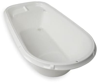Luxueuze witte badkuip met anatomische bodem en afvoerstop