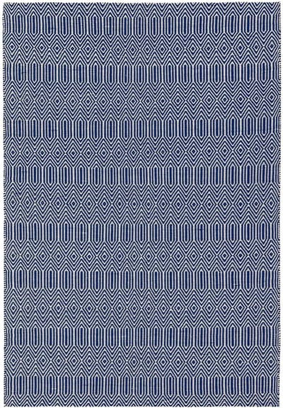 Easy Living - Sloan-Blue Vloerkleed - 200x300  - Rechthoek - Laagpolig Tapijt - Modern - Blauw, Wit