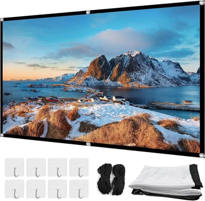 Projectorscherm - Projectiescherm - Films Kijken - Kreukvrij - 100 inch - Wit