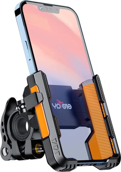 Fietstelefoonhouder 1S Quick Release Motorfiets 360 ° Draaibaar - Twee Connectoren - Stuurdiameter 20-40 mm - Fiets Motorfiets Geschikt voor 4.0-7.0 Smartphone telefoonhouder fiets met powerbank