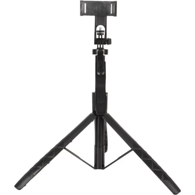 60 Inch Selfie Stick Statief 360 Graden Rotatie Uitschuifbare Mobiele Telefoon Statief Standaard met Afneembaar black
