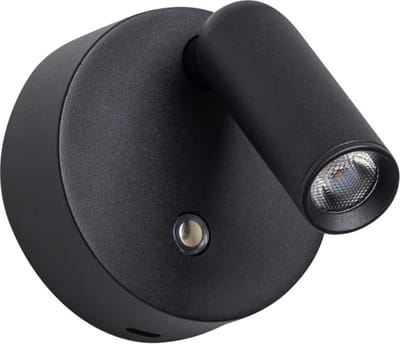 ETH Wispo Wandlamp | Spot dimbaar Draadloos Zwart