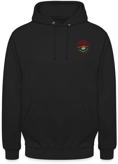 Pippi Langkous Rond Logo Borduurwerk Hoodie Unisex