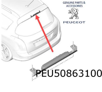 Peugeot 308 SW derde remlicht Origineel! 6351FK