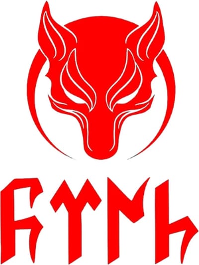Göktürk Turkse naam en wolf sticker - Auto Sticker - 3D Turkse Wolf - Göktürk Bozkurt Turkije -Turkije Auto Stickers - 12X16cm - rood