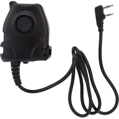Walkie Talkie Oortje K Head PTT Adapter Hoofdkabel voor RETEVIS Kenwood BAOFENG Portofoon