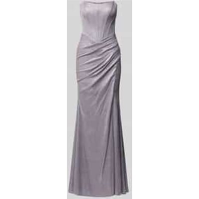 maxi-jurk met vetersluiting in off-shoulder-look