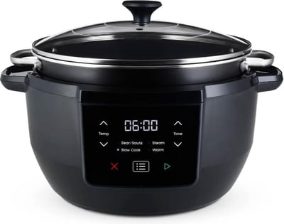 MKSS® Slowcooker met Timer - Keramische Binnenpan - Hotpot - Zwart