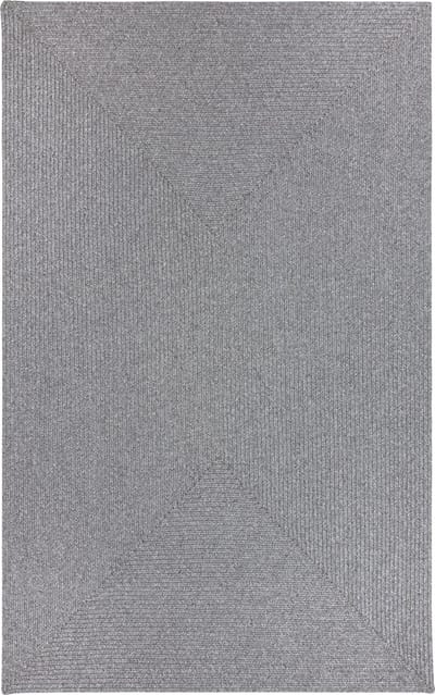 Vloerkleed voor binnen en buiten - Omkeerbaar - Sisal look - Weersbestendig - Woonkamer Balkon Keuken - Handgemaakt - Tuintapijt - Modern Boho Jute Stijl - Zilver - 120cm x 170cm