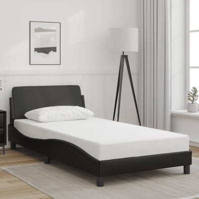 vidaXL - Bedframe - "Dover" - kunstleer - zwart - 100x200 - cm