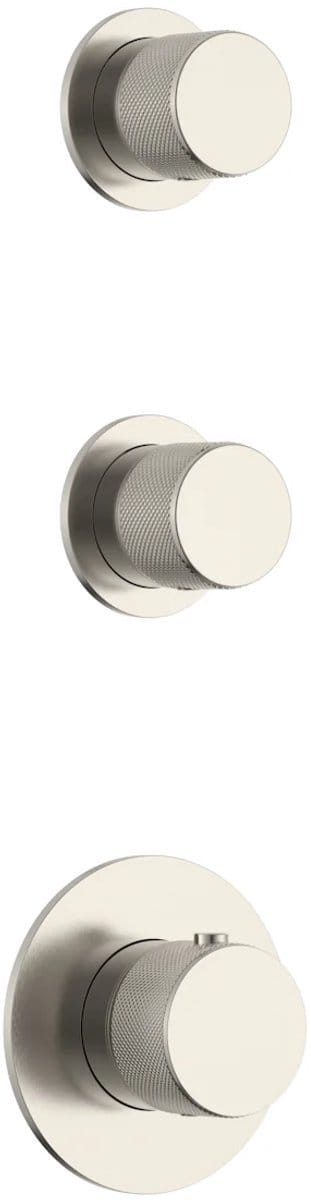 DutchLine - Grip 3-Weg Thermostische Douchekraan – Geborsteld Staal