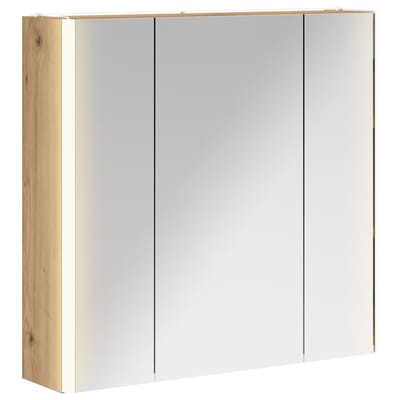 vidaXL - Badkamerspiegelkast - Ambachtelijk - Eiken - 63,5 - x - 15,5 - x - 60,5 - cm