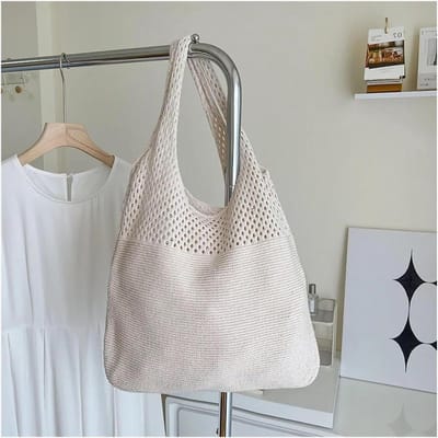 Strandtas Vrouwen - Zomer Tas - Dagen Vullen - Uitgehold Breiwerk - 233 gram - Niet gespecificeerd