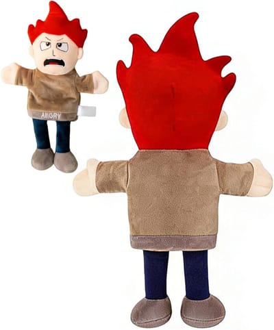 Handpoppen voor kinderen - Pluche poppen - Educatief speelgoed - Emotionele interactie - 30x20cm