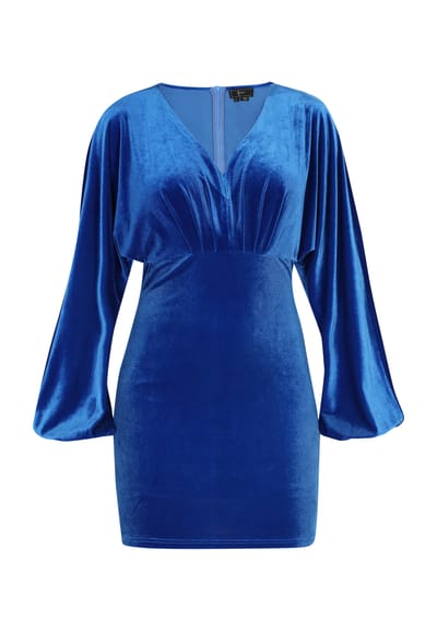 Faina Jurk Dames blauw