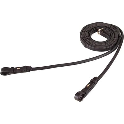 BR TEUGEL RONDGENAAID LEDER M/ANTI-SLIP Zwart-goud