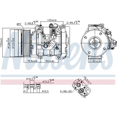 Compressor airconditioning NISSENS KLIMA NIS 890870