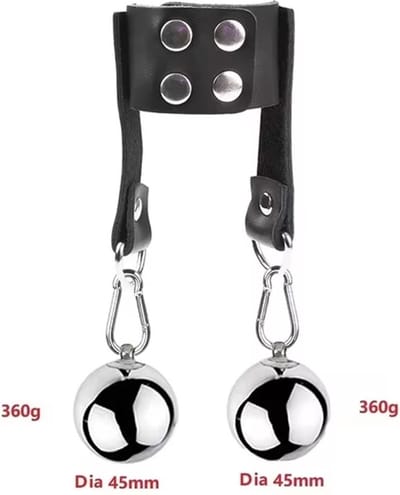 Ballencrusher met gewicht - 2x 360g – Verstelbaar - Scrotum - Crusher - BDSM