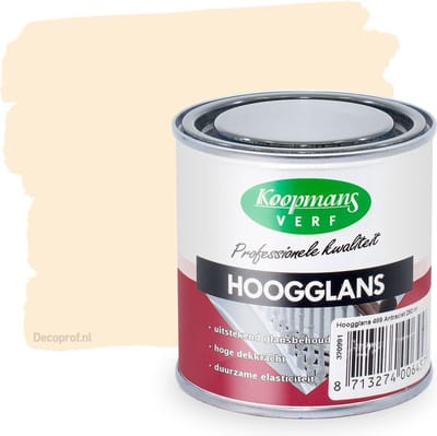 Koopmans Hoogglans 302 Roomwit-0,25 Ltr
