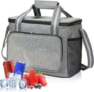 Draagbare 15L Koeltas - Waterdichte, Lekvrije Lunchtas met Verstelbare Schouderband voor Werk, School en Reizen
