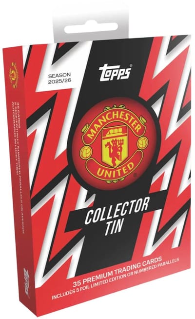2025/26 Topps Manchester United Soccer Collector Tin