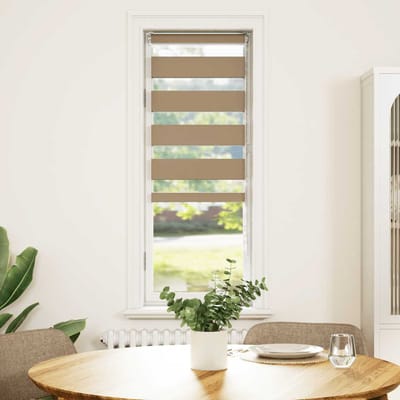 vidaXL - Zebrajaloezie - 40x100 - cm - stofbreedte - 35,9 - cm - polyester - zandbruin