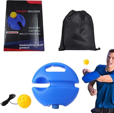 Baltrainerset - Pickleball trainer - Balvaardigheden verbeteren - 40 gaten ontwerp - 74 mm - Niet gespecificeerd