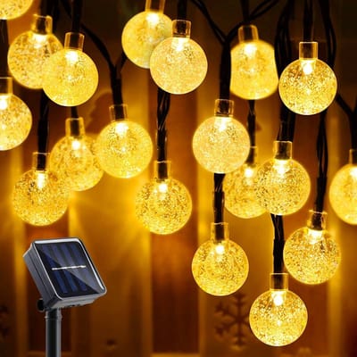 Lexorion Sfeer - Solar Lichtsnoer - Buitenverlichting - Solar Tuinverlichting - Warm Wit - 40 LED - 8 meter - Buiten op Zonne Energie - Sfeerverlichting - IP65 Weerbestendig - Lichtslinger - LED Lampjes Slinger