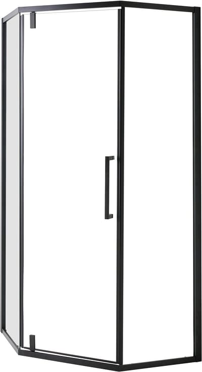 TOCANTINS - Douchecabine - Zwart - Veiligheidsglas