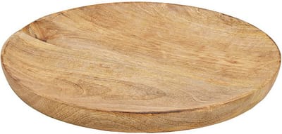 Decoratieve schaal - mangohout - naturel - 25x2x25cm