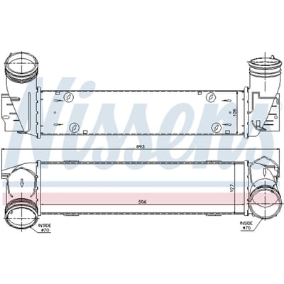 Intercooler NISSENS 96595