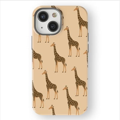DripCase Luipaard Hoesje geschikt voor iPhone 13 Mini | Backcover met Mag | Hoesje met Dierenprint geschikt voor iPhone 13 Mini Giraffe