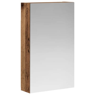 vidaXL - Badkamerspiegelkast - Oudhout - 30 - x - 10,5 - x - 50 - cm - Bewerkt - hout