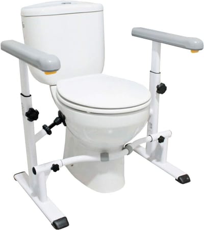 Toilet Frame voor Ouderen en Personen met Beperkingen - Veiligheidshandvatten voor Toilet - Verstelbare Toiletsteun