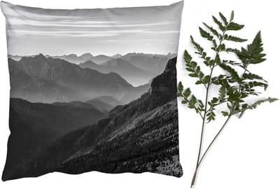 Sierkussens - Kussentjes Woonkamer - 45x45 cm - Bergen - Natuur - Mist