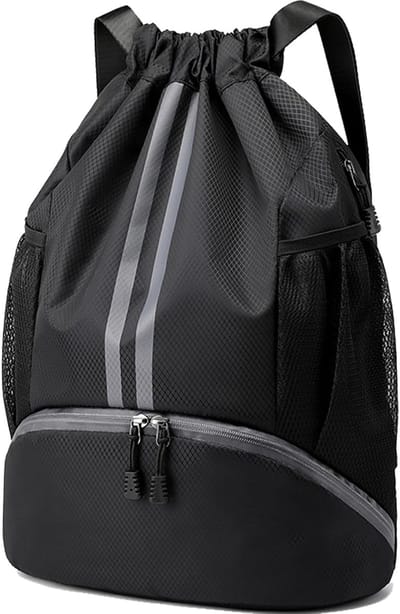 Sportieve Rugzak - Trekkoordtas Gymtas - Sportieve Uitjes - Apart Schoenenvak - 47 cm Hoog - Uniseks