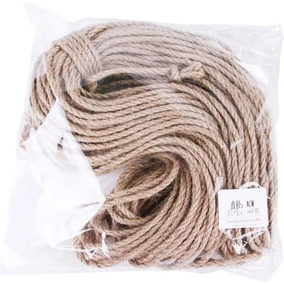 Natuurlijke Jute Scratch Guards Touw Huisdier Kat Krassen Touw Rollen Hennep Twisted Cord Macrame Poot Klauw Meubelbeschermer 6mm  10m beige